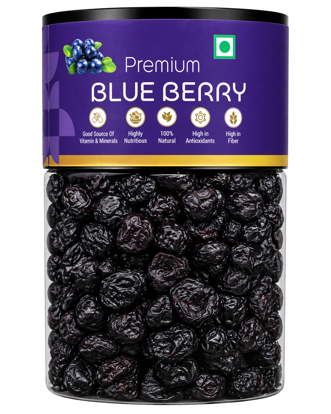 Kivida Premium Blue Berry Jar – 250g - Image 2