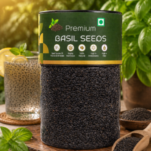 Kivida Premium Basil Seeds Jar – 250g