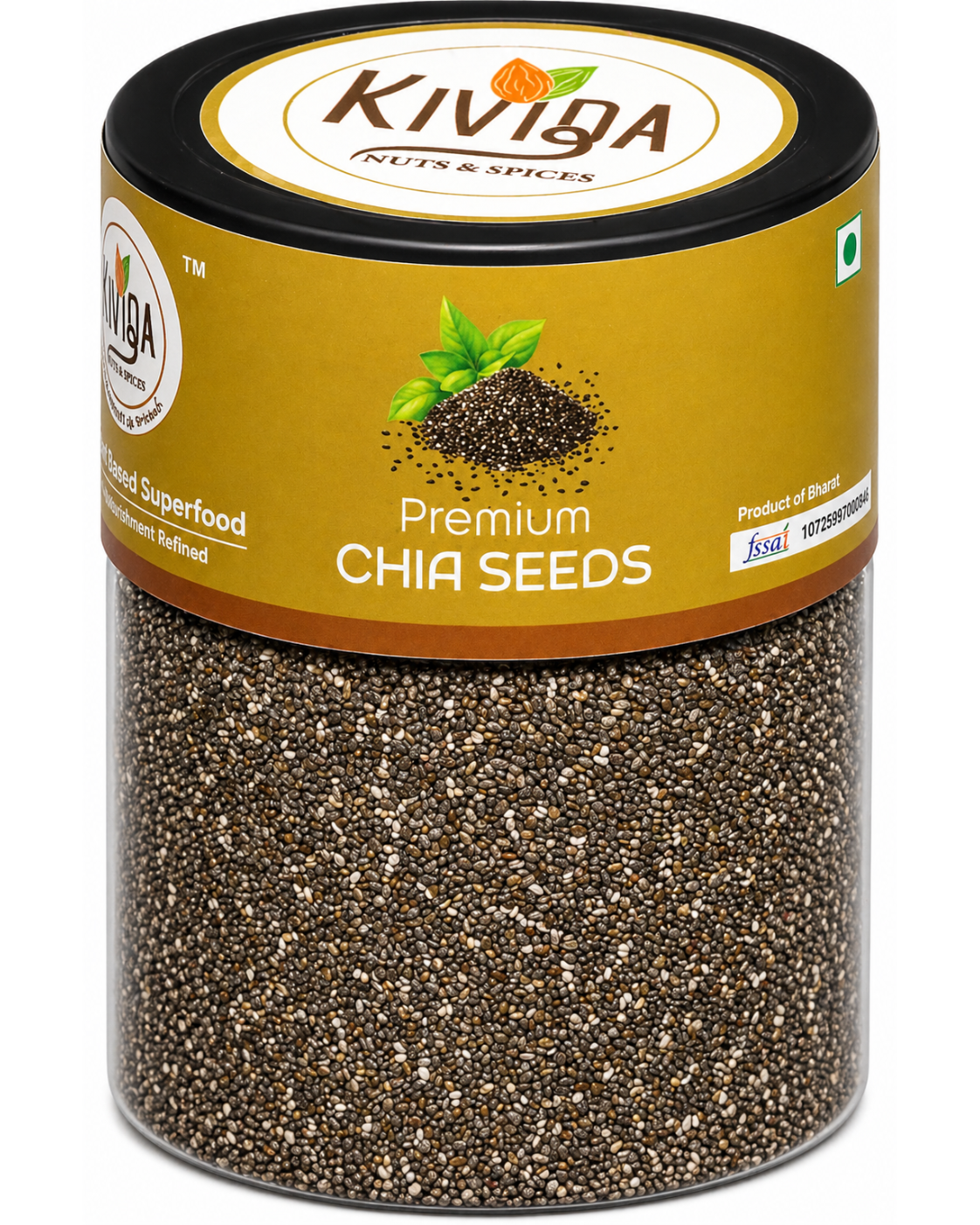 Kivida Premium Chia Seeds Jar – 250g - Image 4