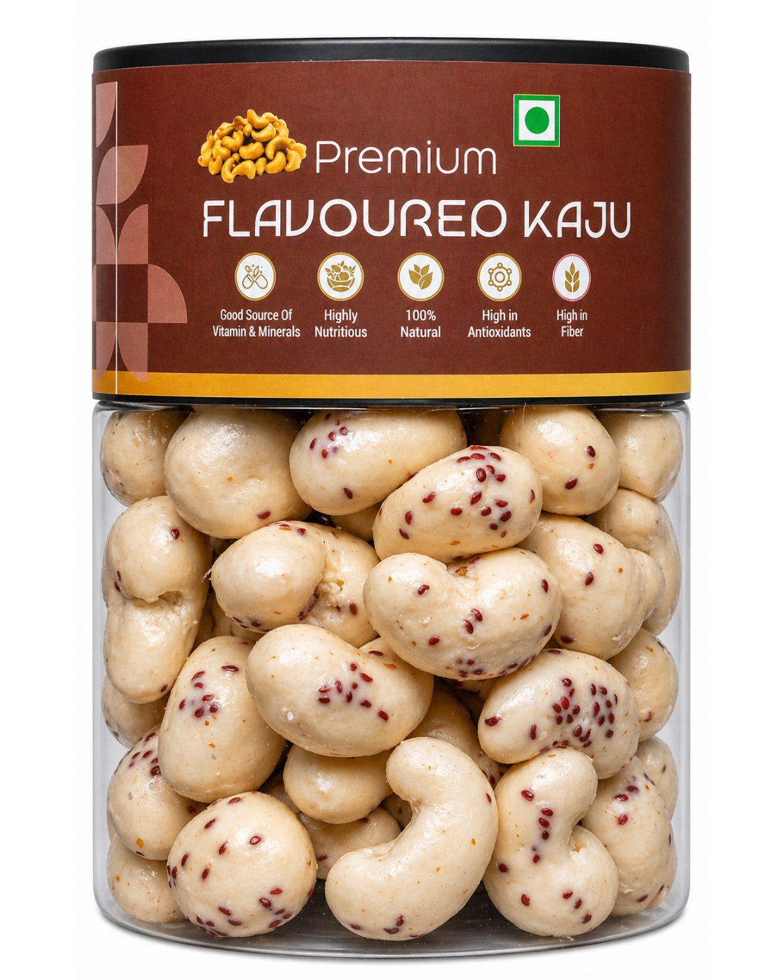 Kivida Premium Rose Flavour Kaju Jar – 250g - Image 2