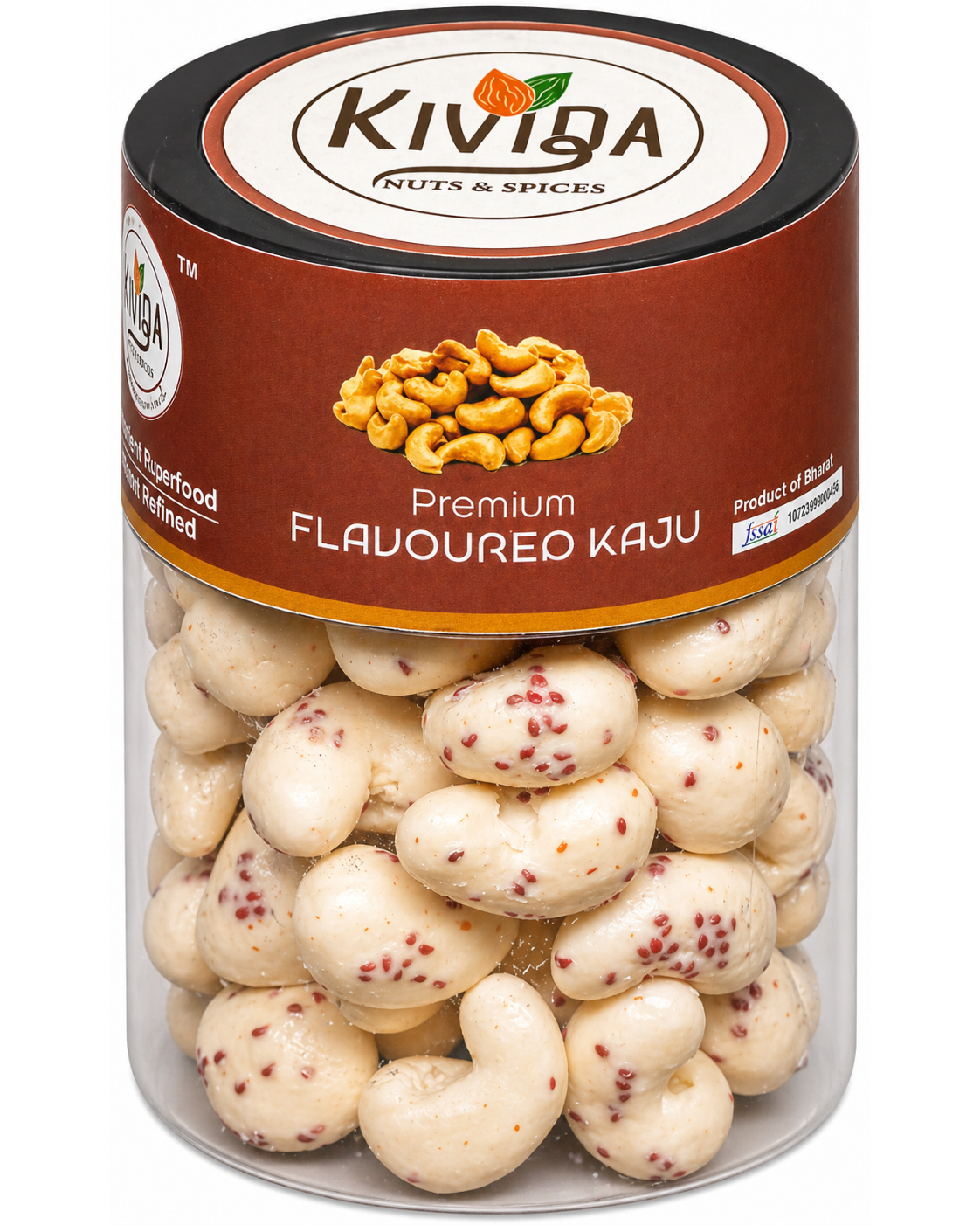 Kivida Premium Rose Flavour Kaju Jar – 250g - Image 3