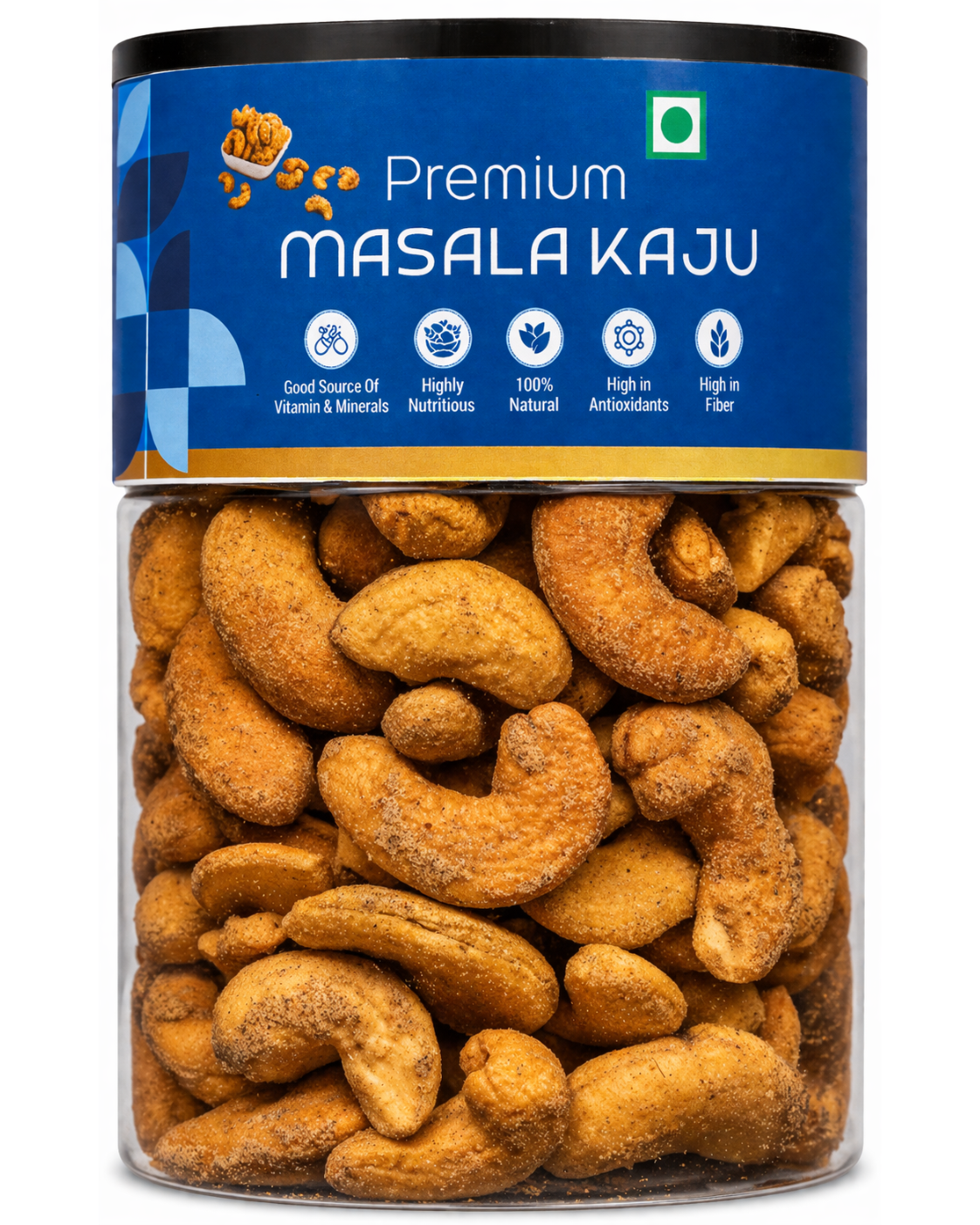 Kivida Premium Masala Kaju Jar – 250g - Image 2
