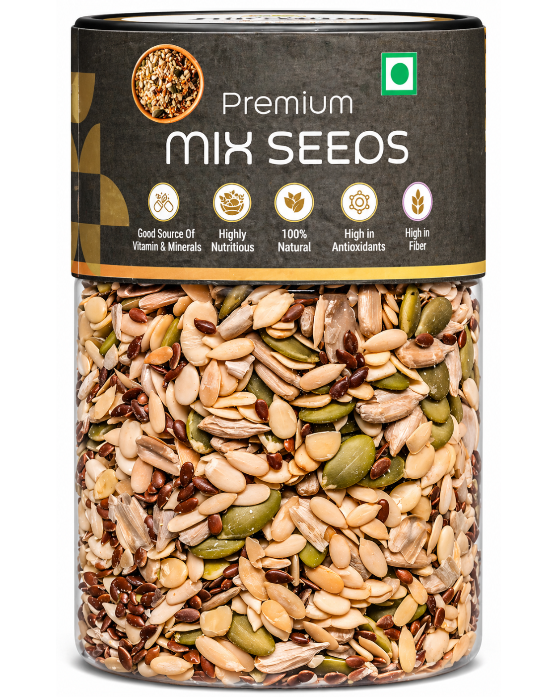 Kivida Premium Mix Seeds Jar – 250g - Image 2