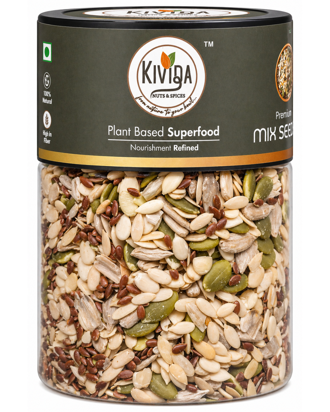 Kivida Premium Mix Seeds Jar – 250g - Image 3