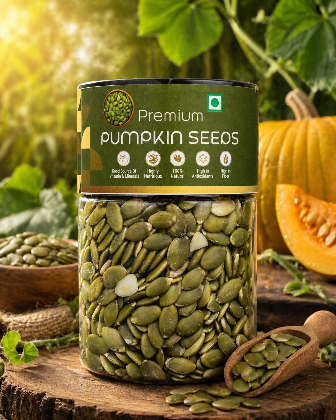 Kivida Premium Pumpkin Seeds Jar – 250g