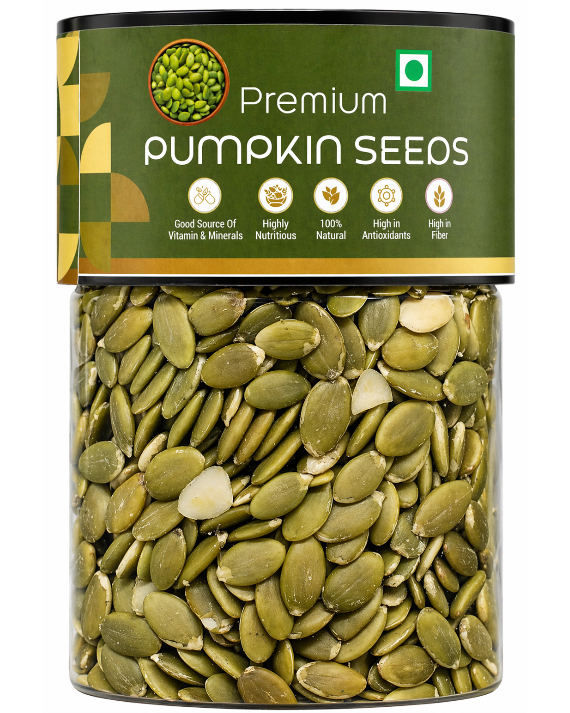 Kivida Premium Pumpkin Seeds Jar – 250g - Image 2
