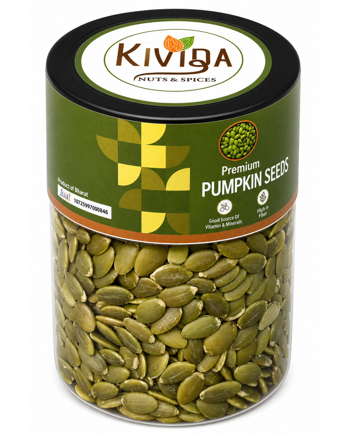 Kivida Premium Pumpkin Seeds Jar – 250g - Image 4