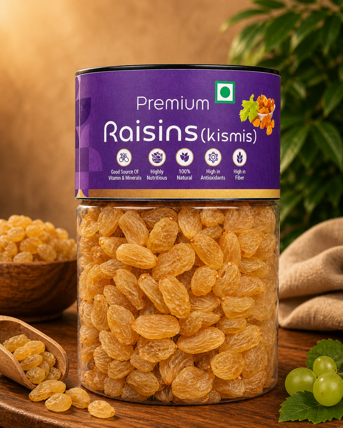 Kivida Premium Raisins (Kismis) Jar – 250g