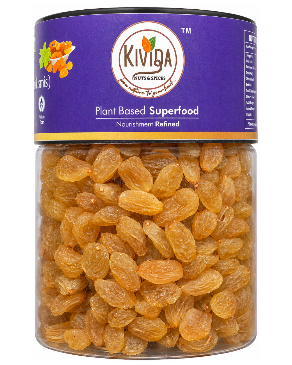 Kivida Premium Raisins (Kismis) Jar – 250g - Image 3