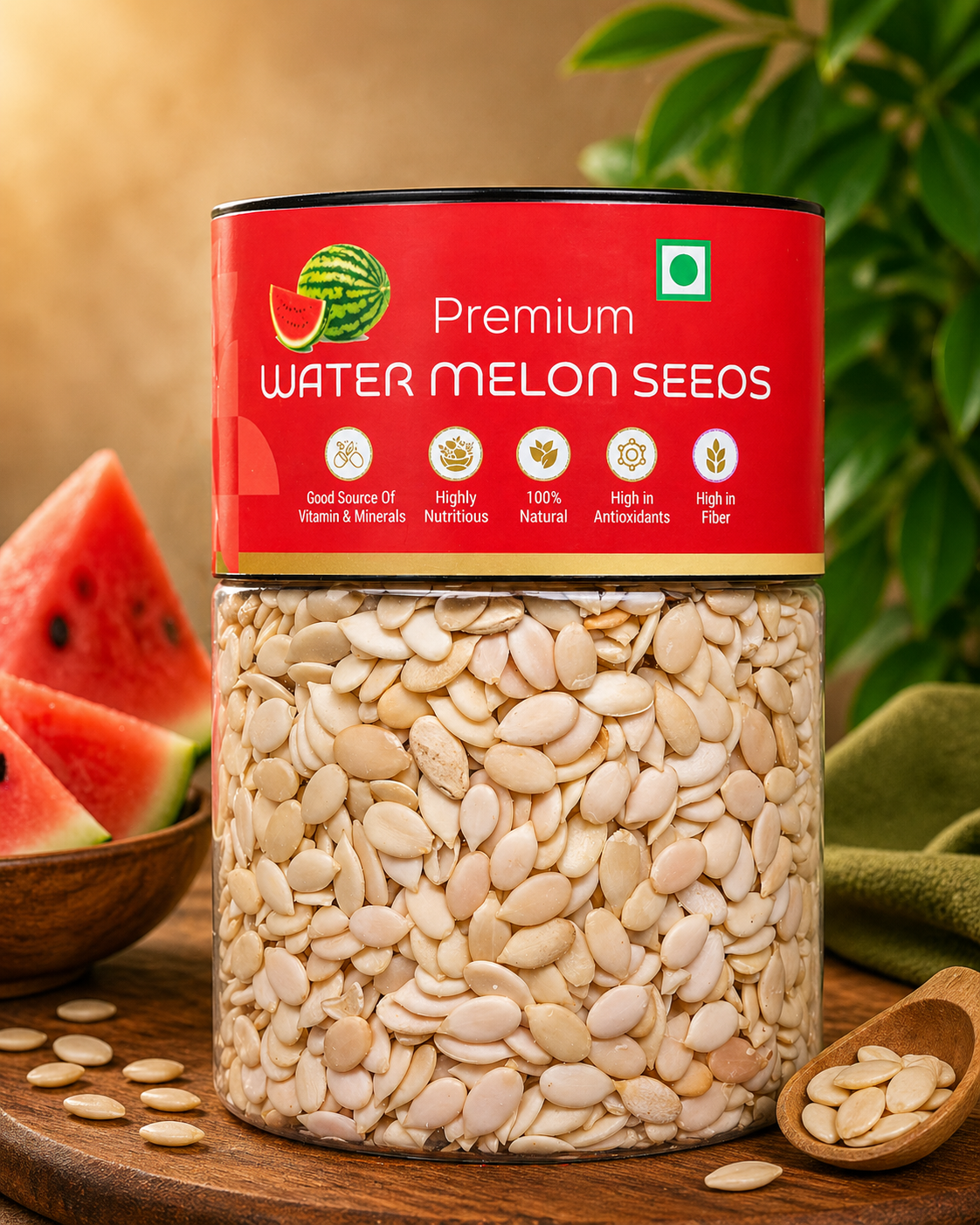 Kivida Premium Watermelon Seeds Jar – 250g